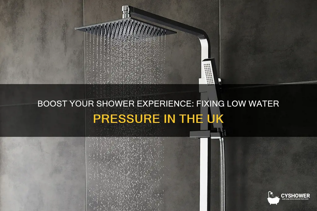 how to fix water pressure in shower uk