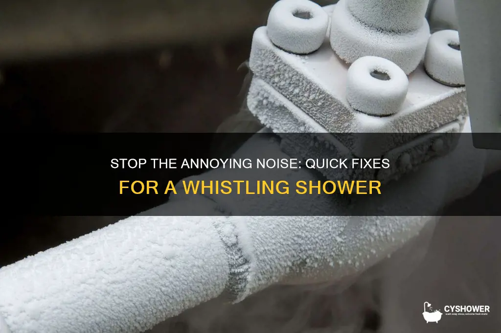 how to fix whistling shower