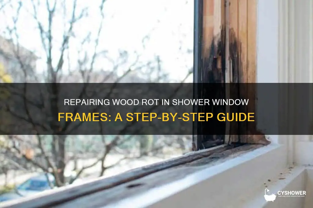 how to fix wood rot in window frame in shower