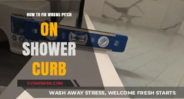 Fixing a Wrong Pitch on Your Shower Curb: A Step-by-Step Guide