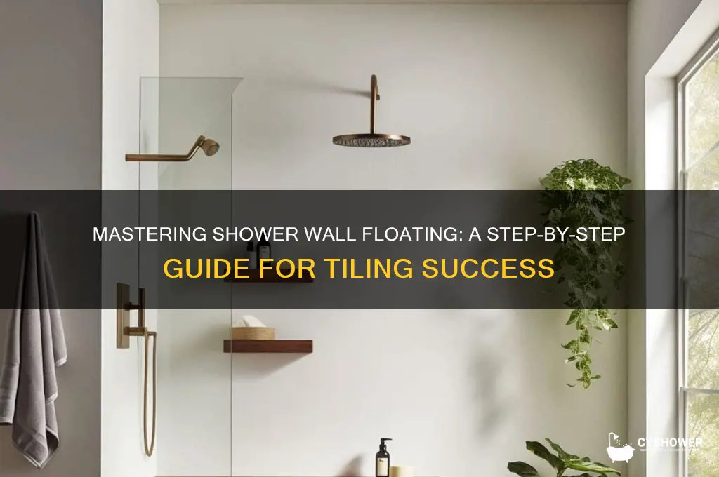 how to float a shower wall for tile