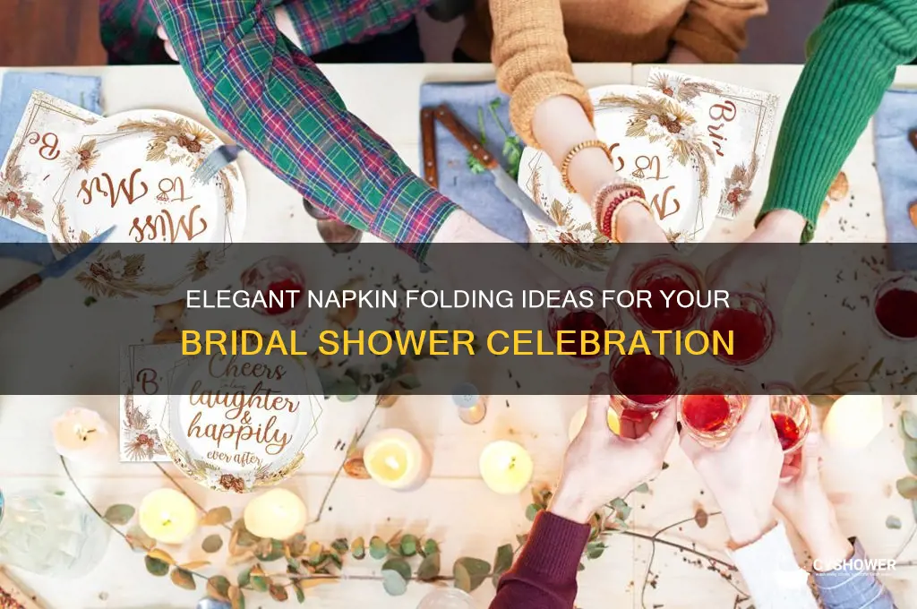 how to fold bridal shower napkins
