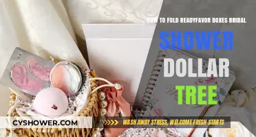 Easy DIY: Folding ReadyFavor Bridal Shower Boxes from Dollar Tree
