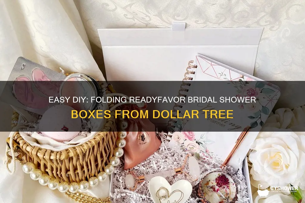 how to fold readyfavor boxes bridal shower dollar tree