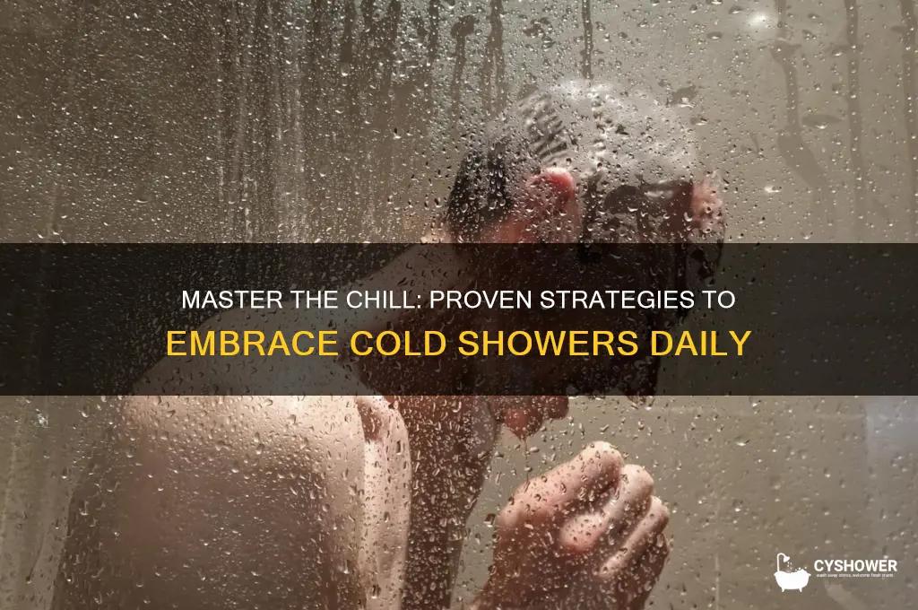 how to force yourself to take a cold shower