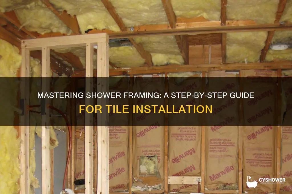 how to frame a shower for tile