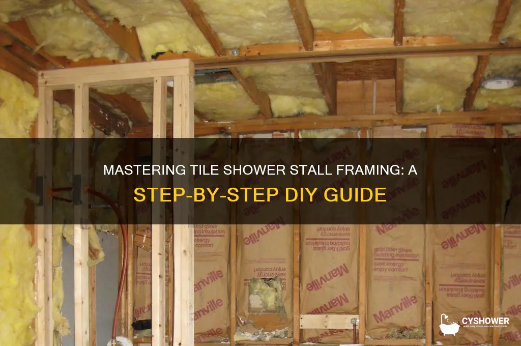how to frame a tile shower stall