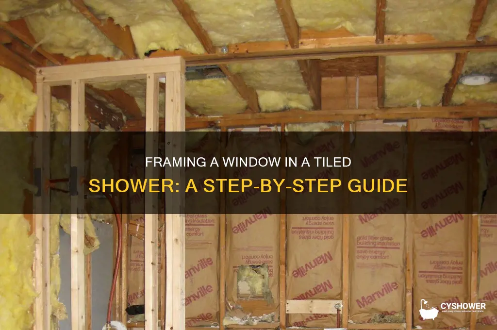 how to frame a window in a shower with tile