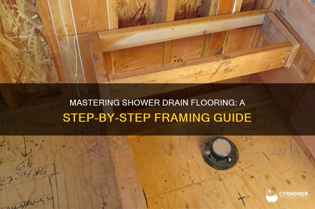 how to frame floor for a shower drain