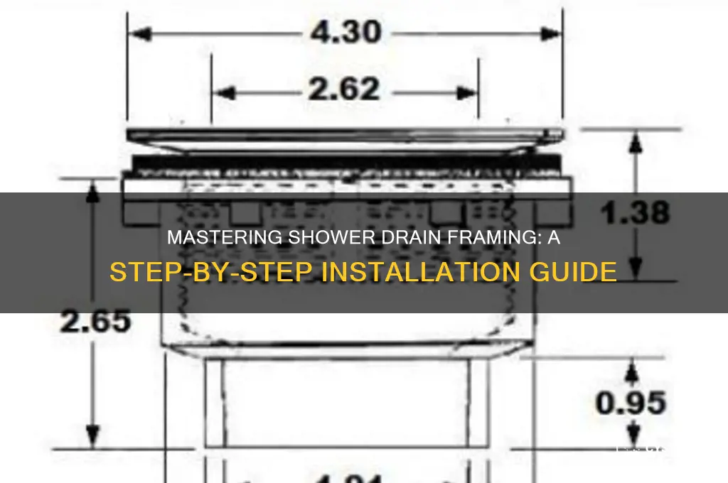 how to frame for a shower drain