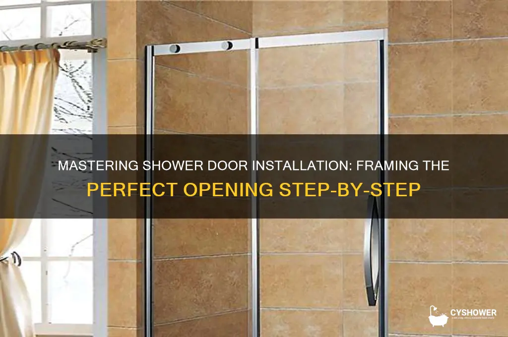 how to frame shower door opening