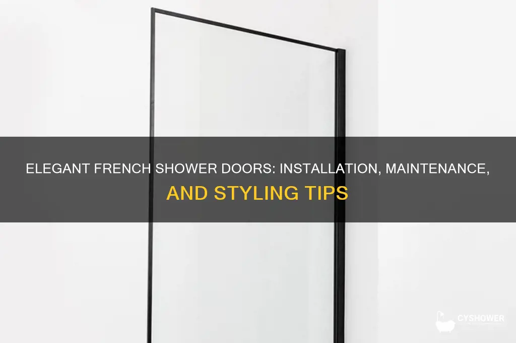 how to french shower doors