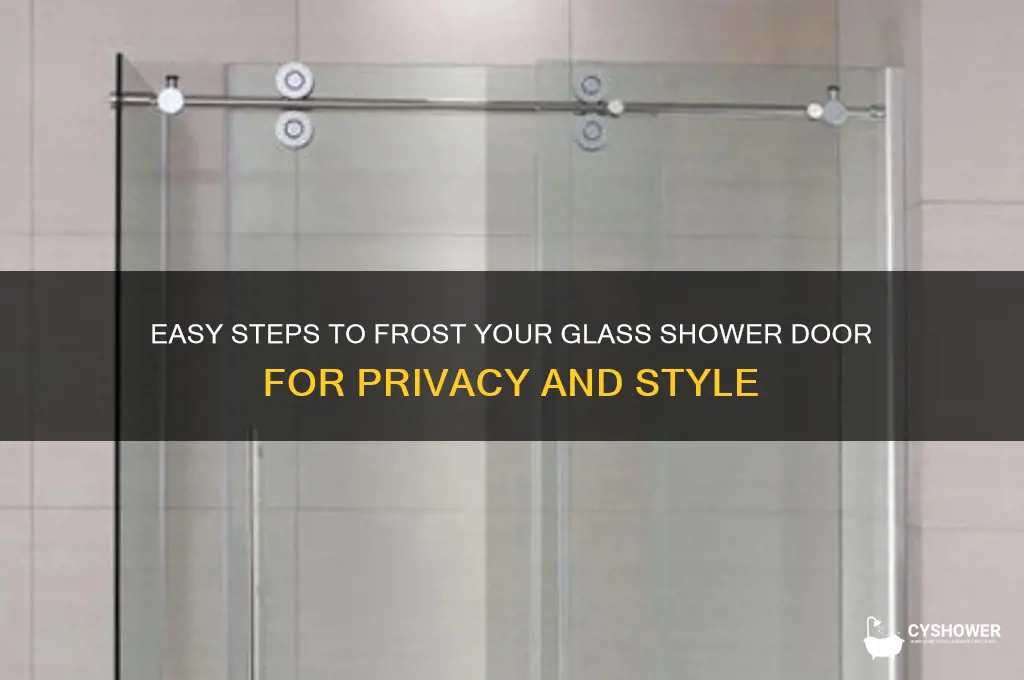 how to frost a glass shower door