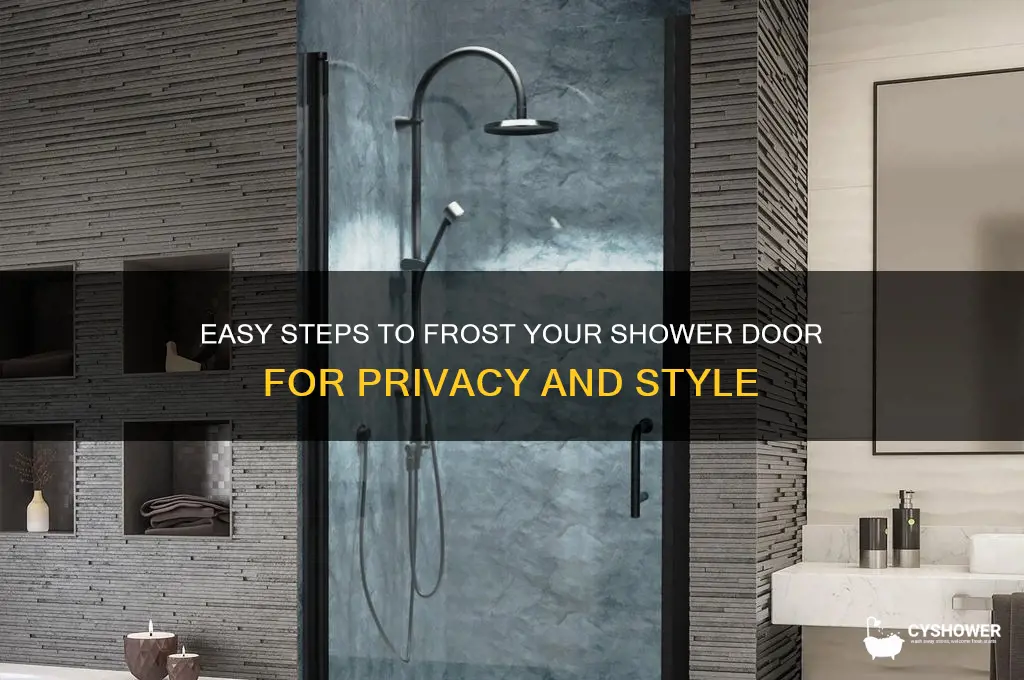 how to frost a shower door