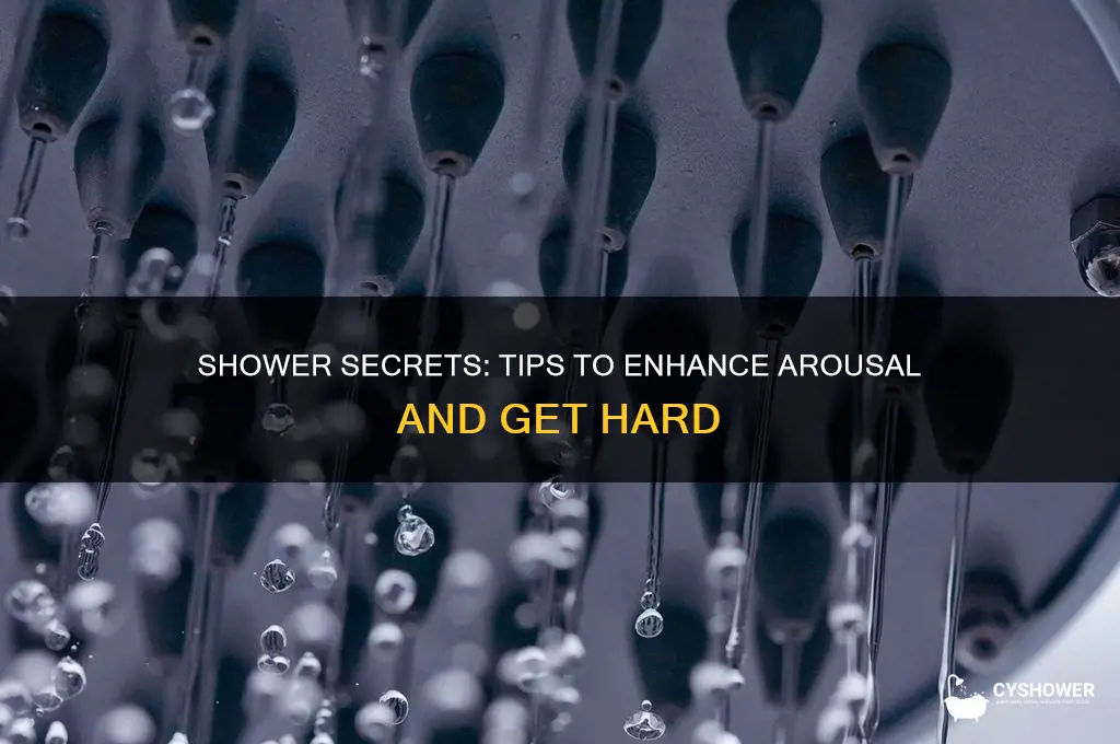 how to get a boner in the shower