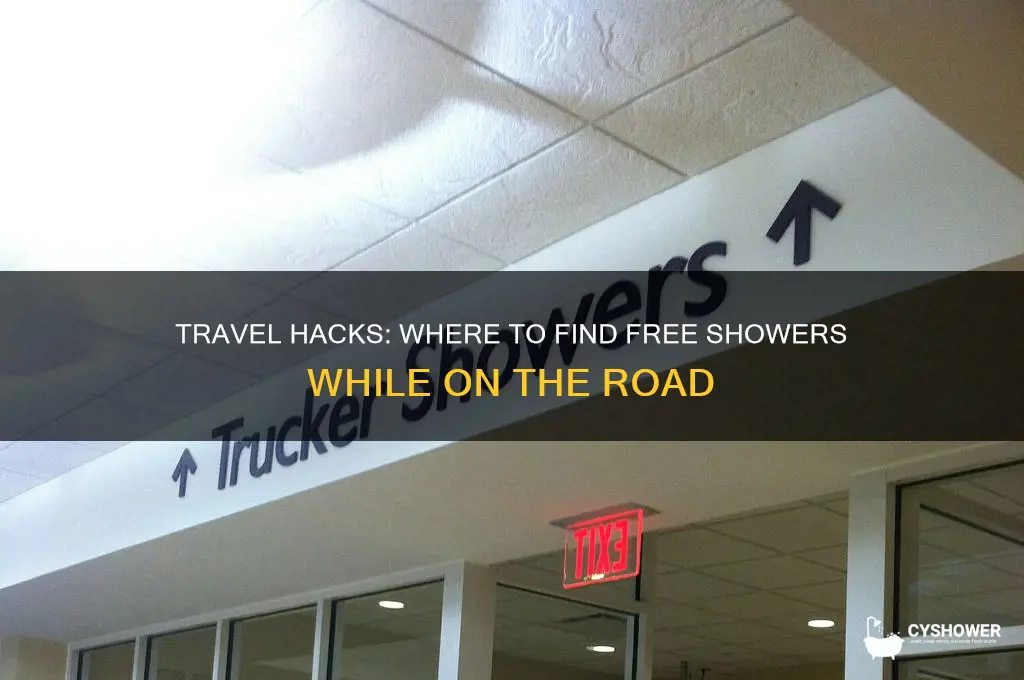 how to get a free shower on the road