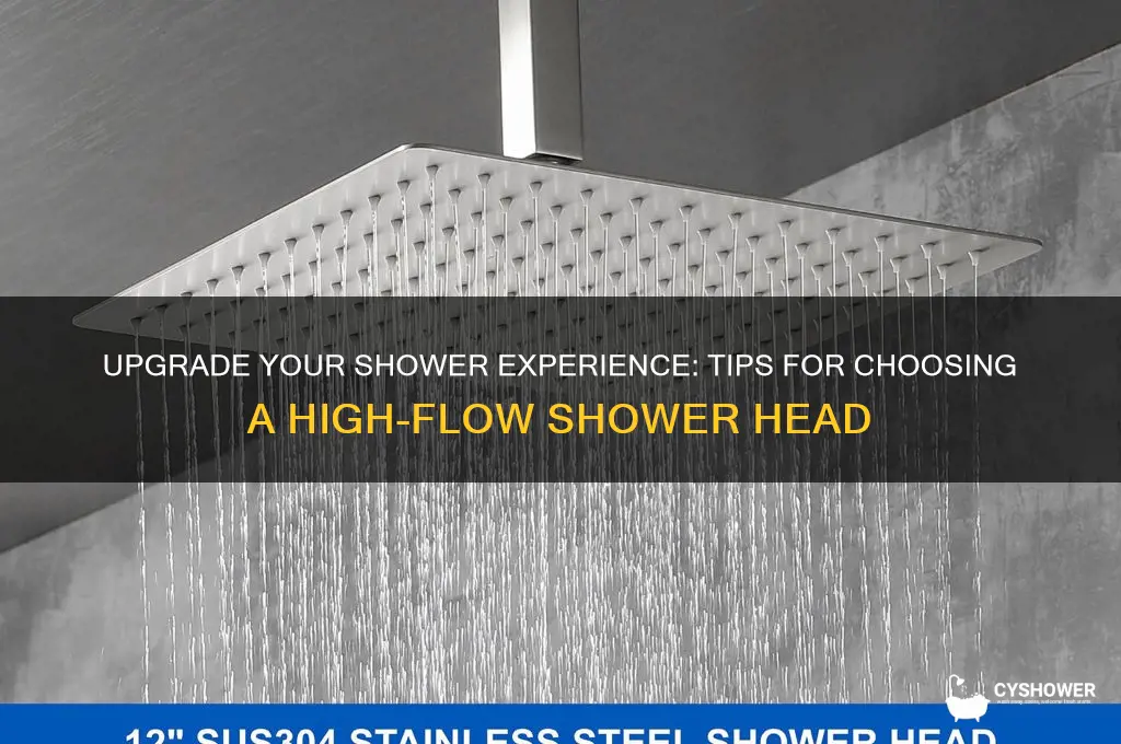 how to get a high flow shower head