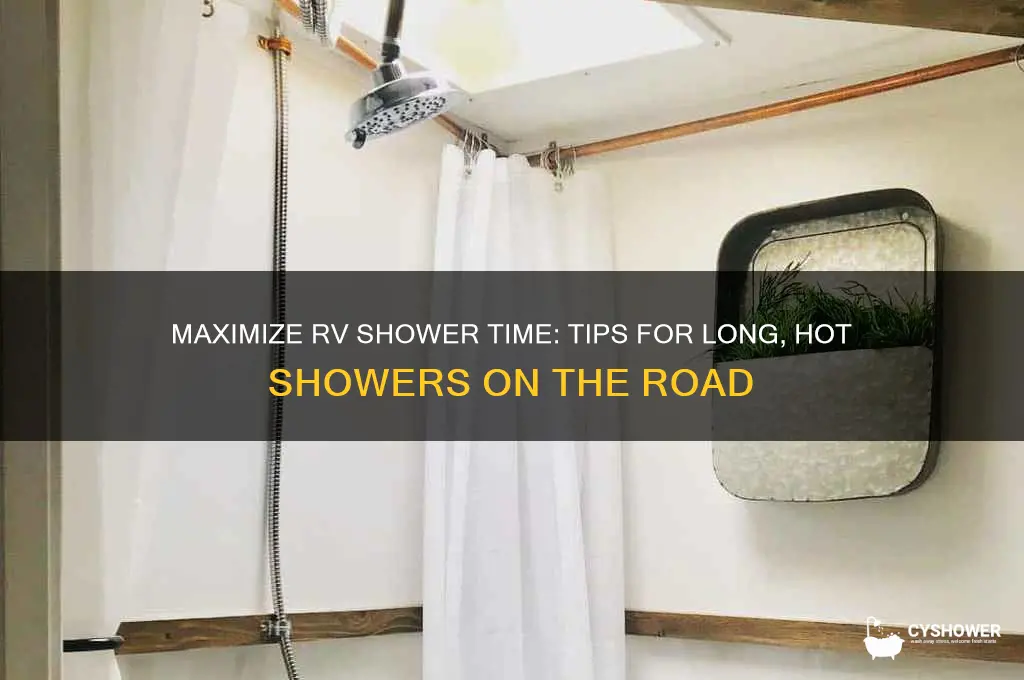 how to get a long hot shower in an rv