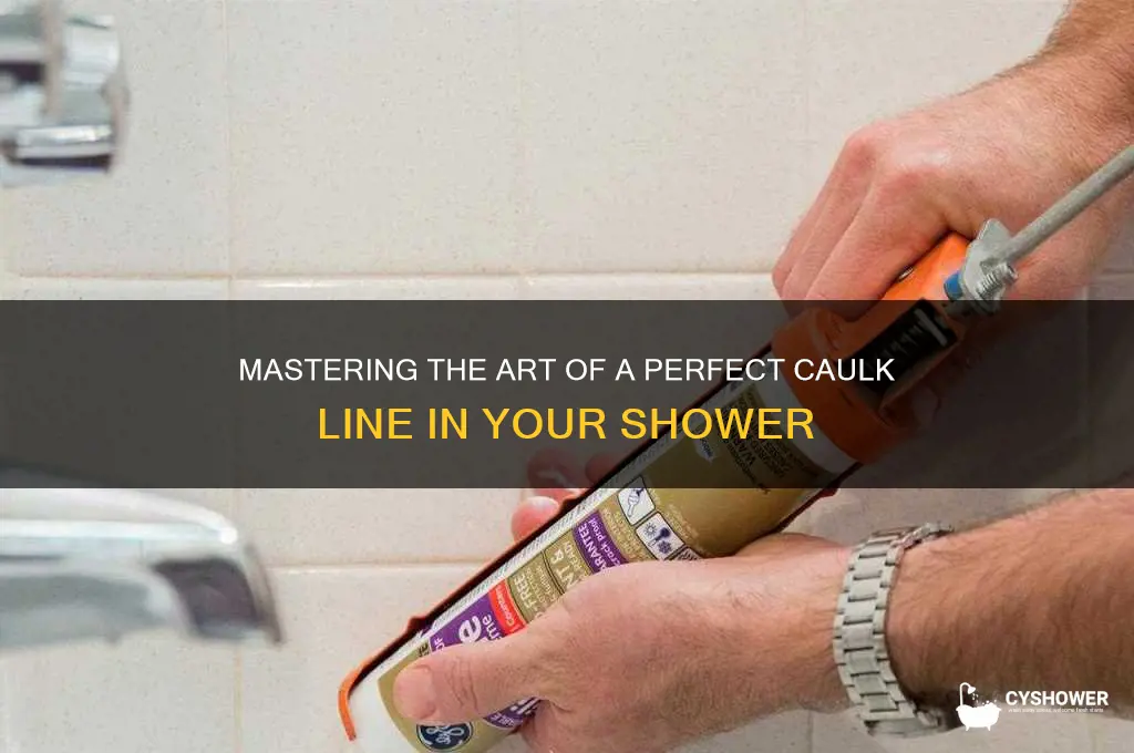 how to get a nice caulk line around shower