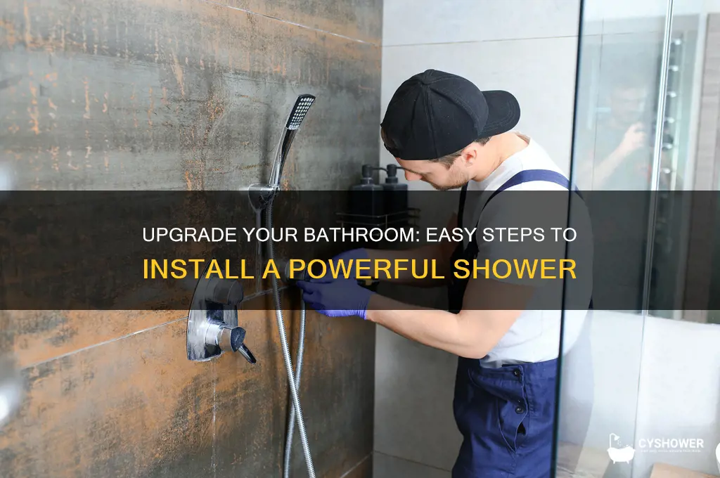 how to get a power shower