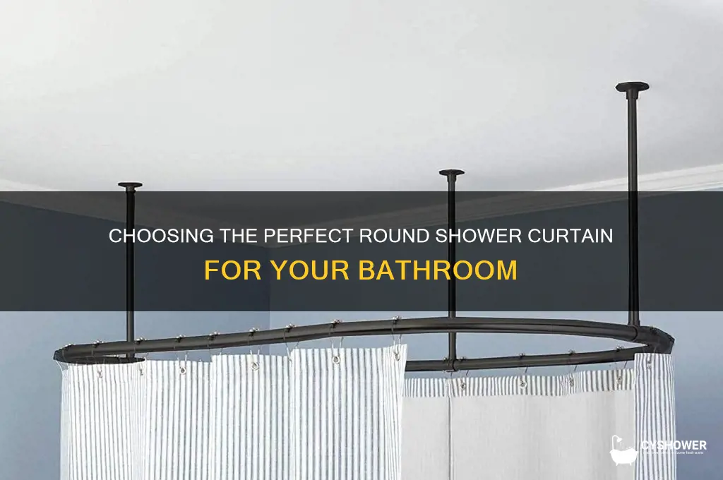 how to get a round shower curtain