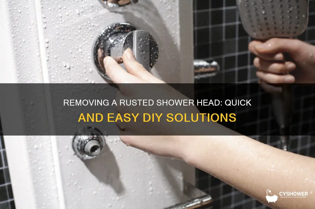how to get a rusted shower head off