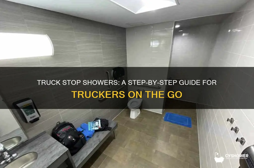 how to get a shower at a truck stop