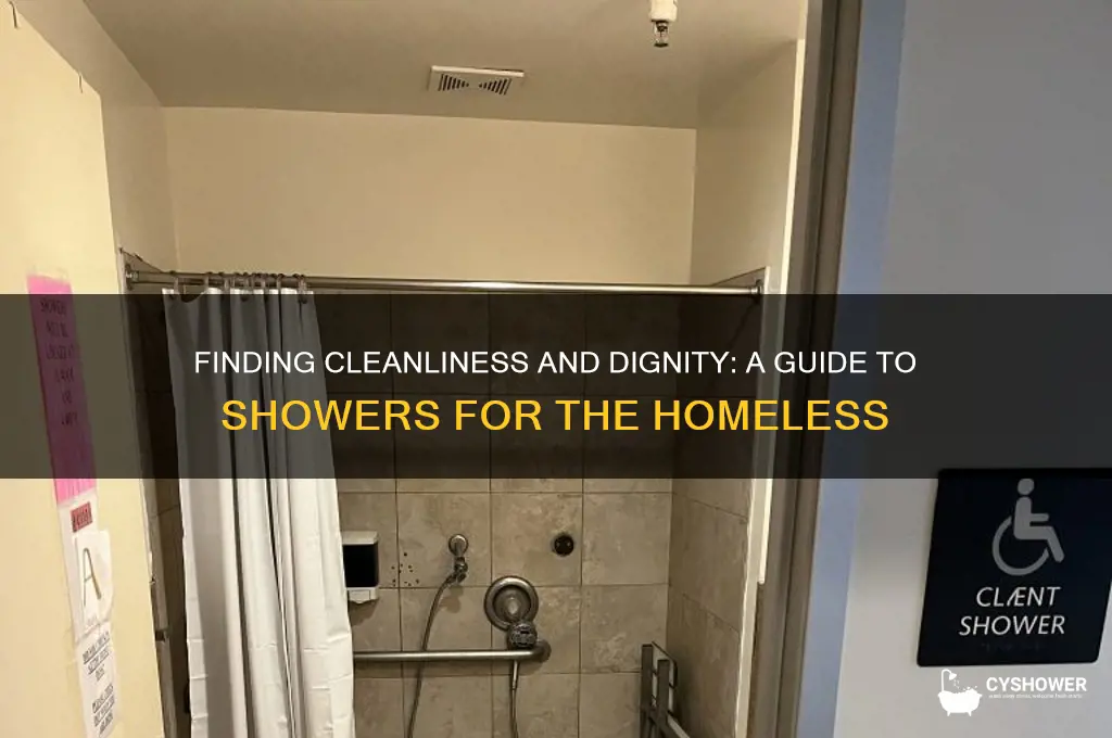 how to get a shower homeless