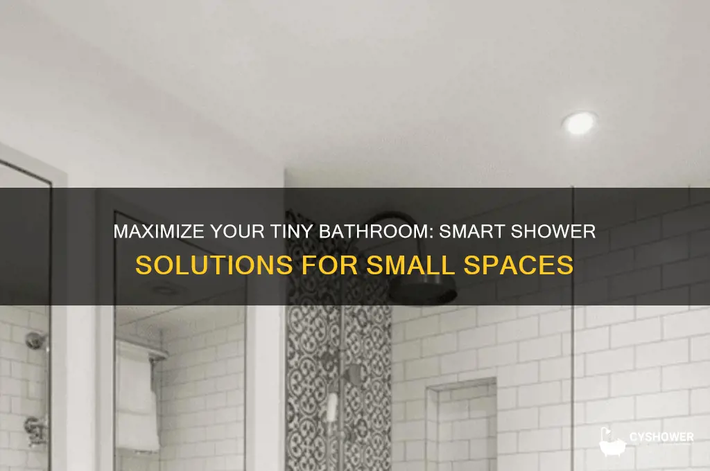how to get a shower in a small bathroom