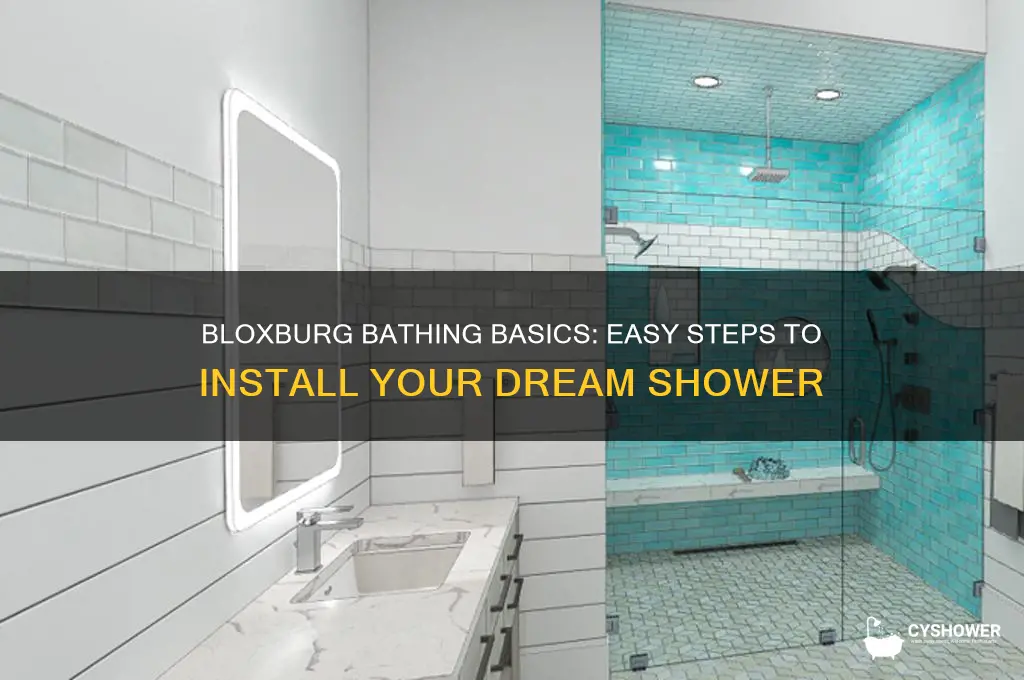 how to get a shower in bloxburg