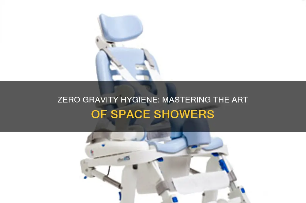 how to get a shower in space