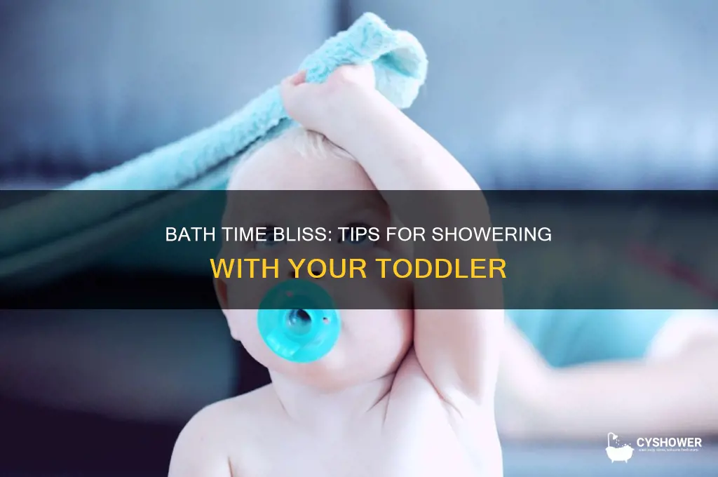 how to get a shower with a toddler