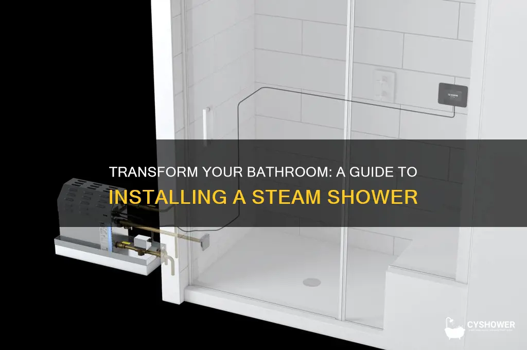 how to get a steam shower