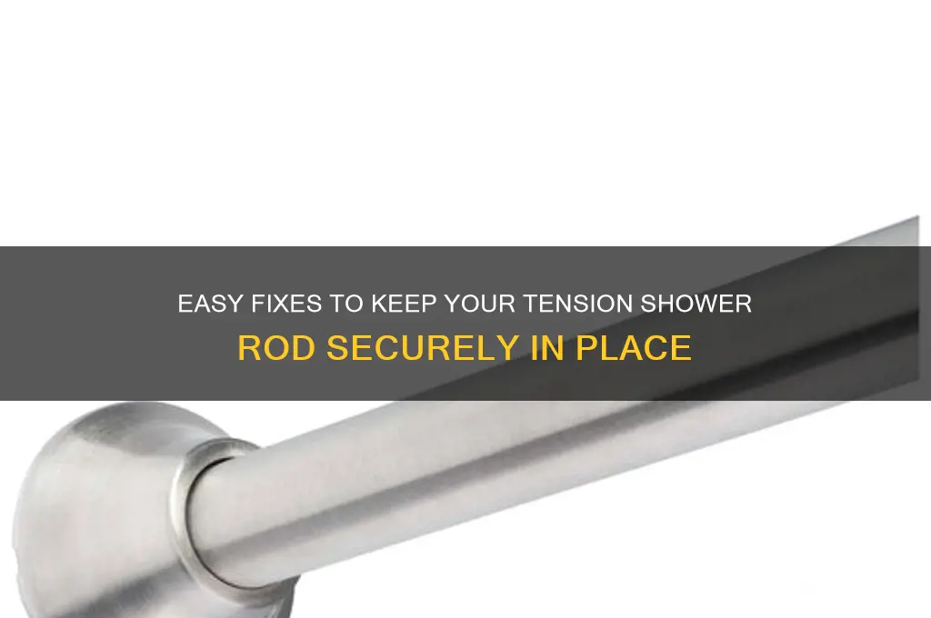 how to get a tension shower rod to stay up