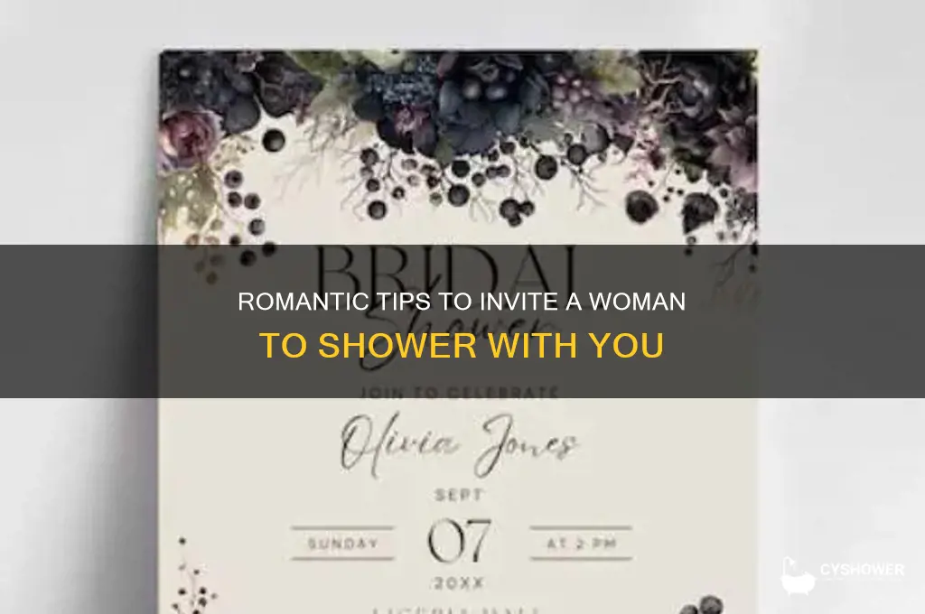 how to get a woman to shower with you