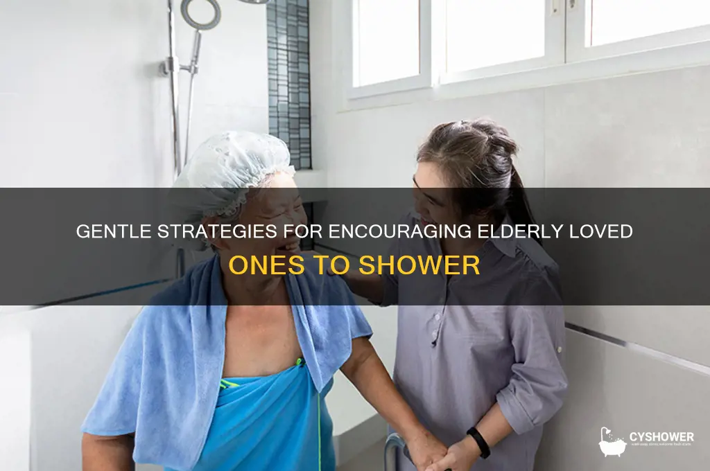 how to get an elderly person to take a shower