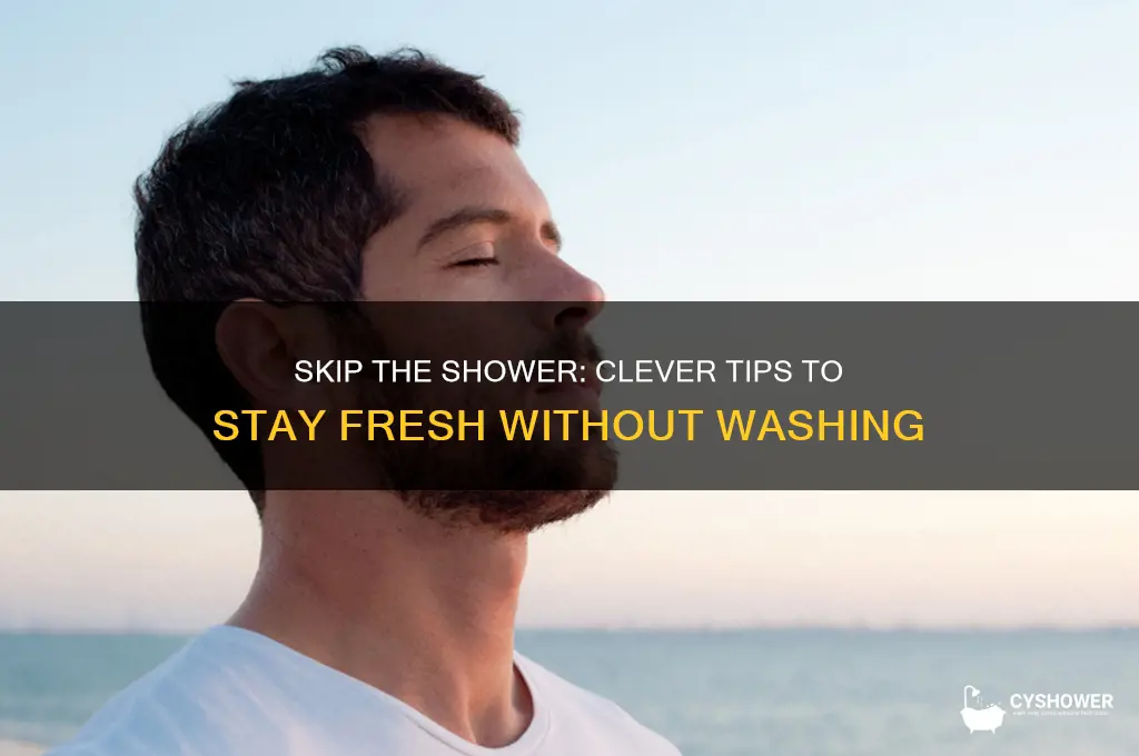 how to get away with not taking a shower