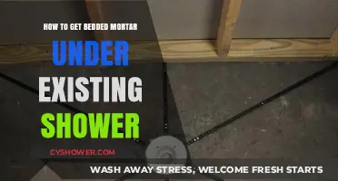 Fixing Shower Leaks: Bedding Mortar Under Existing Shower Tiles