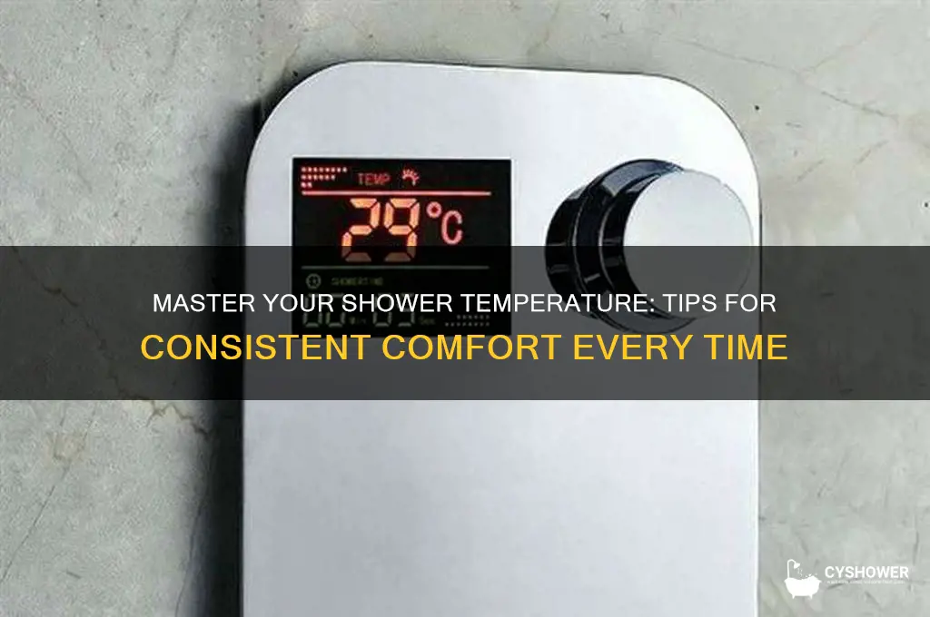 how to get better shower water temperature control