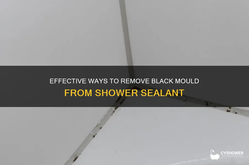 how to get black mould off shower sealant
