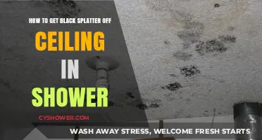 Effective Ways to Remove Black Splatter from Shower Ceilings