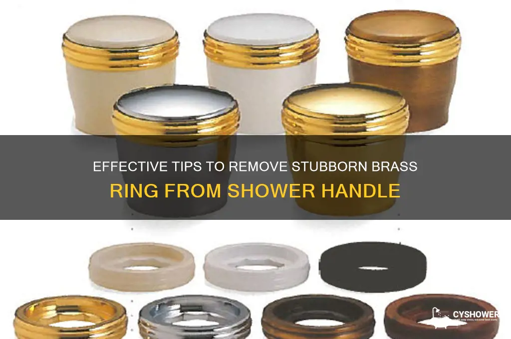 how to get brass wring off shower handle