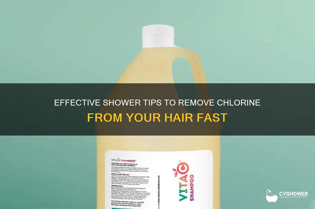 how to get chlorine out of hair in the shower