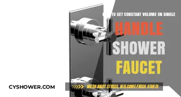 Achieve Consistent Shower Pressure: Single-Handle Faucet Volume Control Tips