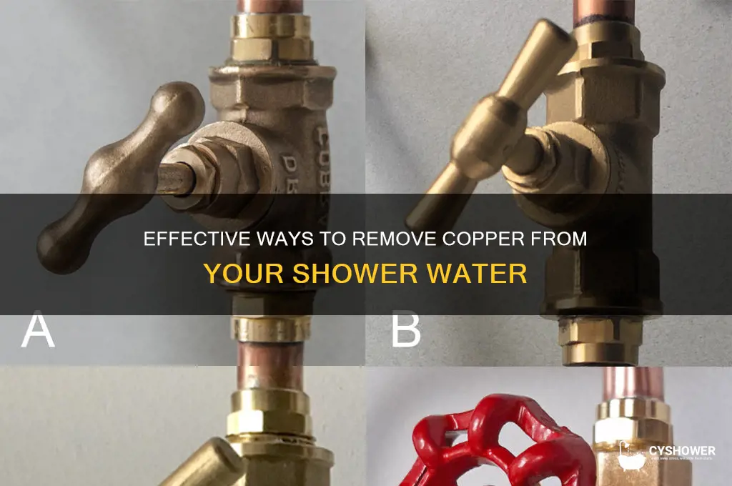 how to get copper out of shower water