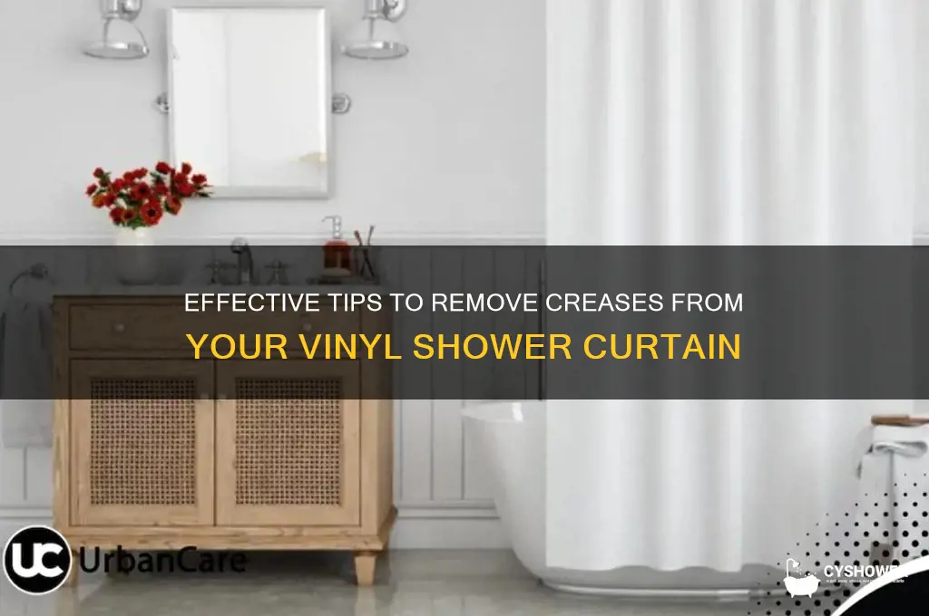 how to get creases from vinyl shower curtain