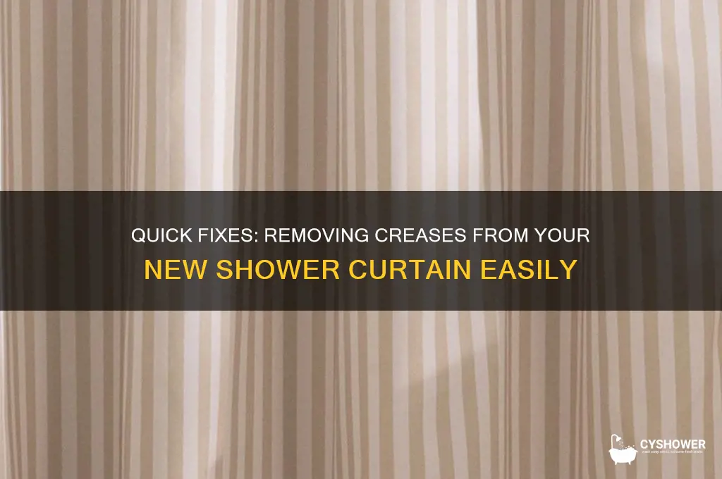 how to get creases out of new shower curtain