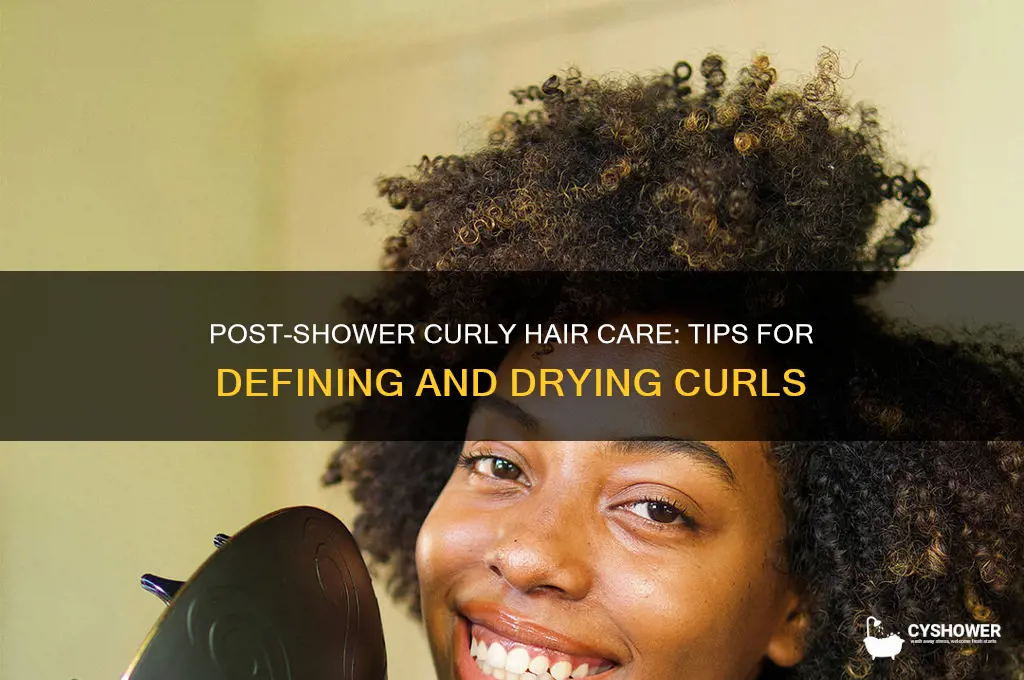 how to get curly hair out of the shower
