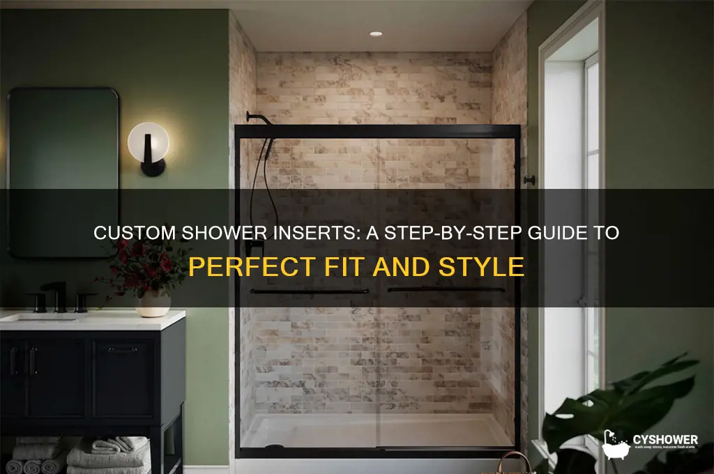 how to get custom shower insert