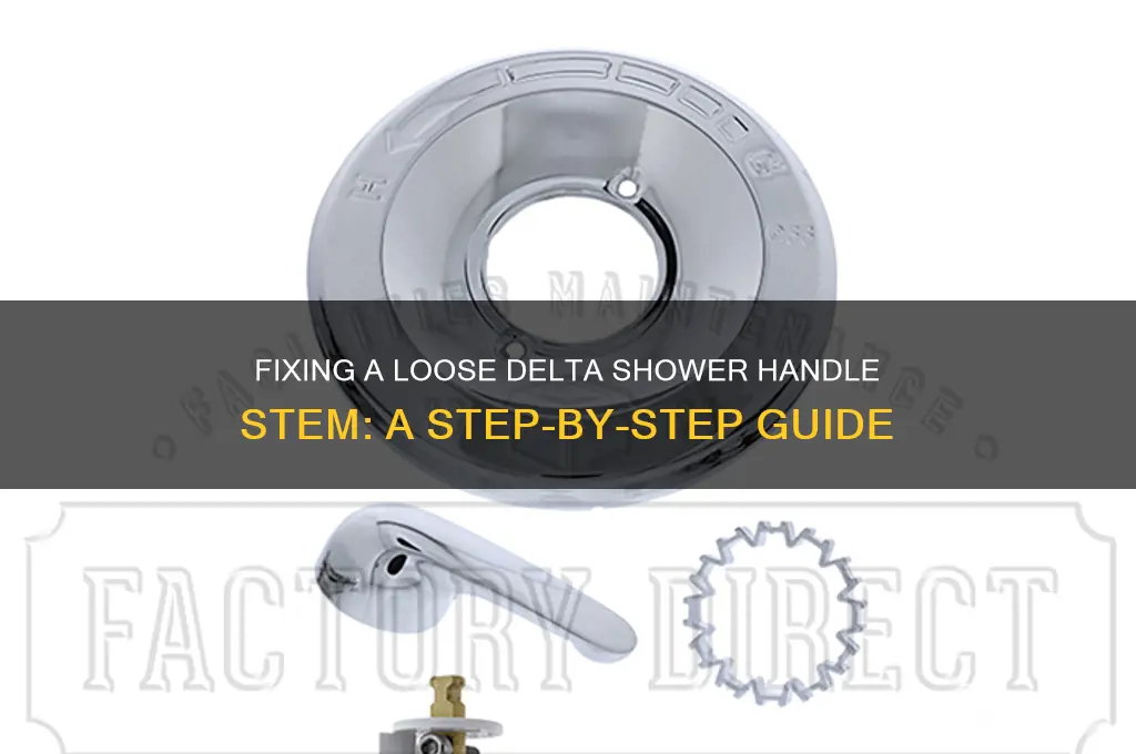 how to get delta shower handle stem back in place